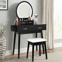 Black makeup outlet dresser